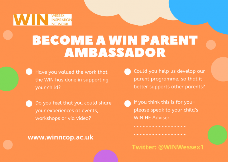Parent Ambassador postcard